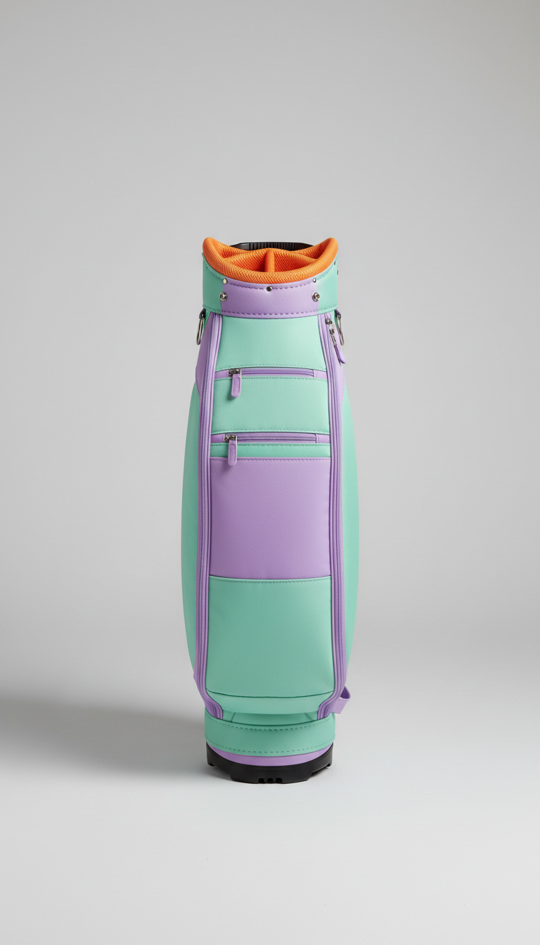 Mint and lilac lightweight golf bag