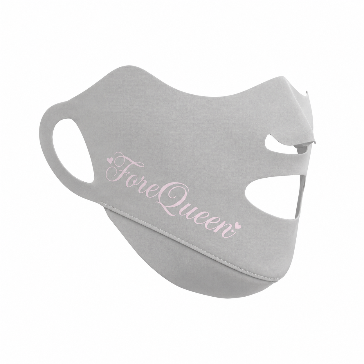 FQ Golf Women’s UPF 50+ Open-Face Sun Protection Mask - Cool Light Gray