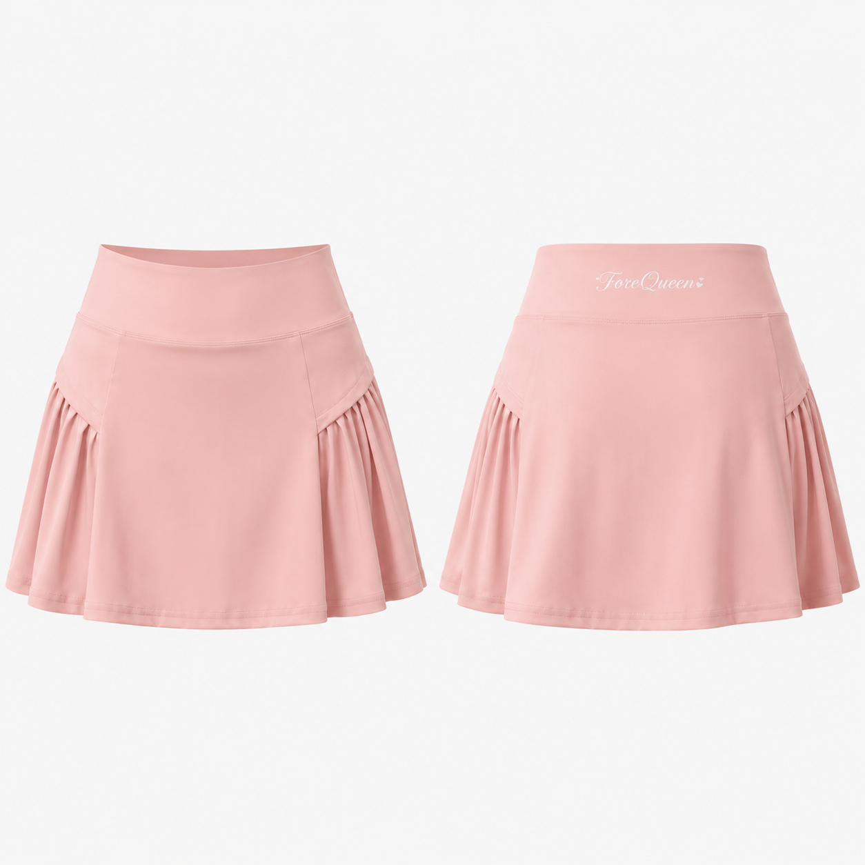ForeQueen Golf Women’s High-Waisted Pleated Golf Skort with Built-In Shorts