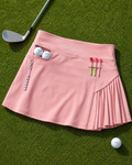 ForeQueen Golf Women’s High-Waisted Pleated Golf Skort with Built-In Shorts