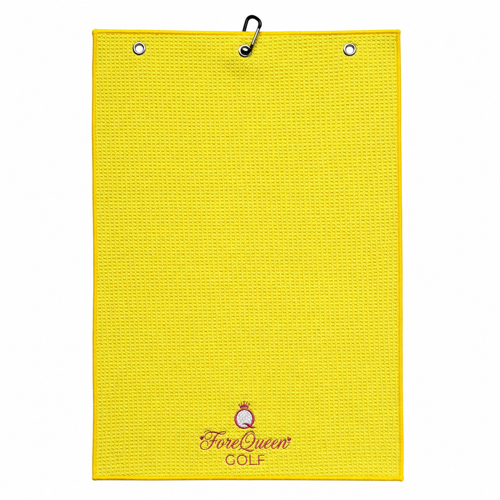 ForeQueen Golf Waffle-Texture Clip-On Golf Towel