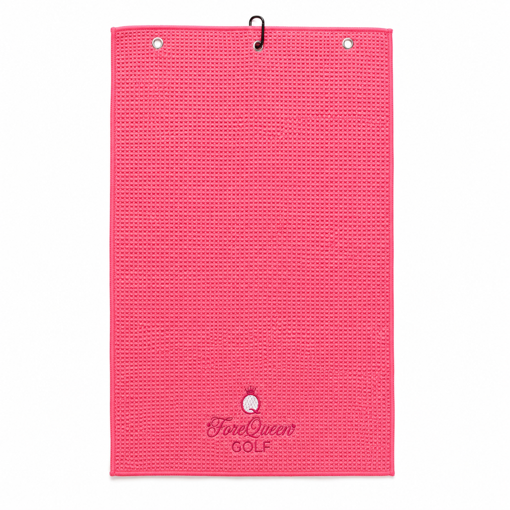 ForeQueen Golf Waffle-Texture Clip-On Golf Towel