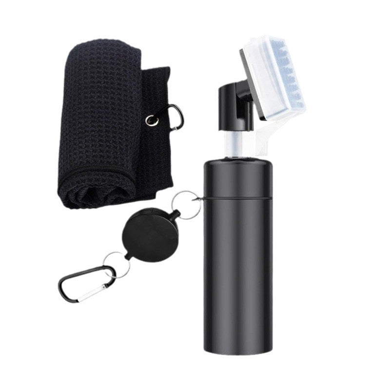 ForeQueen 3-in-1 Golf Club & Ball Cleaning Kit – Water Bottle Brush + Waffle Towel + Carabiner