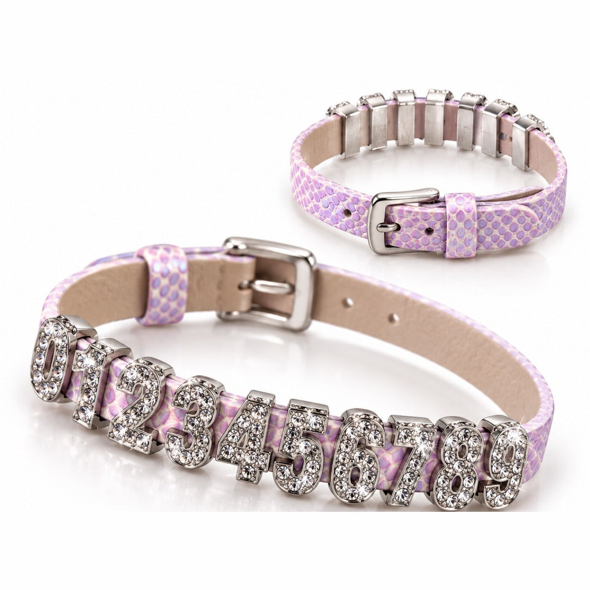 ForeQueen 10-Count Wrist Stroke Counter — Silver Bracelet